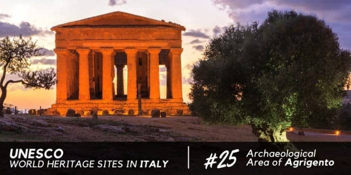 The Archaeological Area of Agrigento in Sicily: the Valley of the Temples, a Unesco Site since 1997